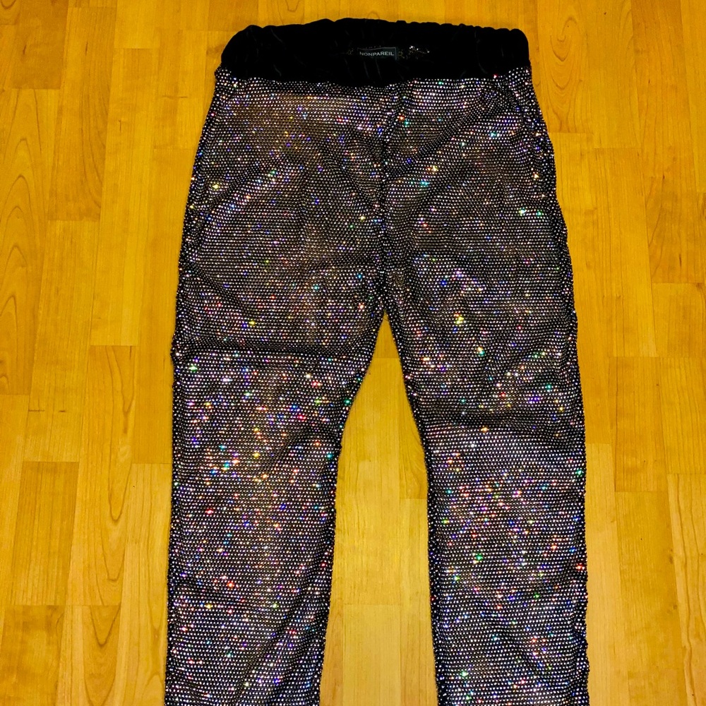 Nonpareil Rhinestone Pants - Picture 3 of 5